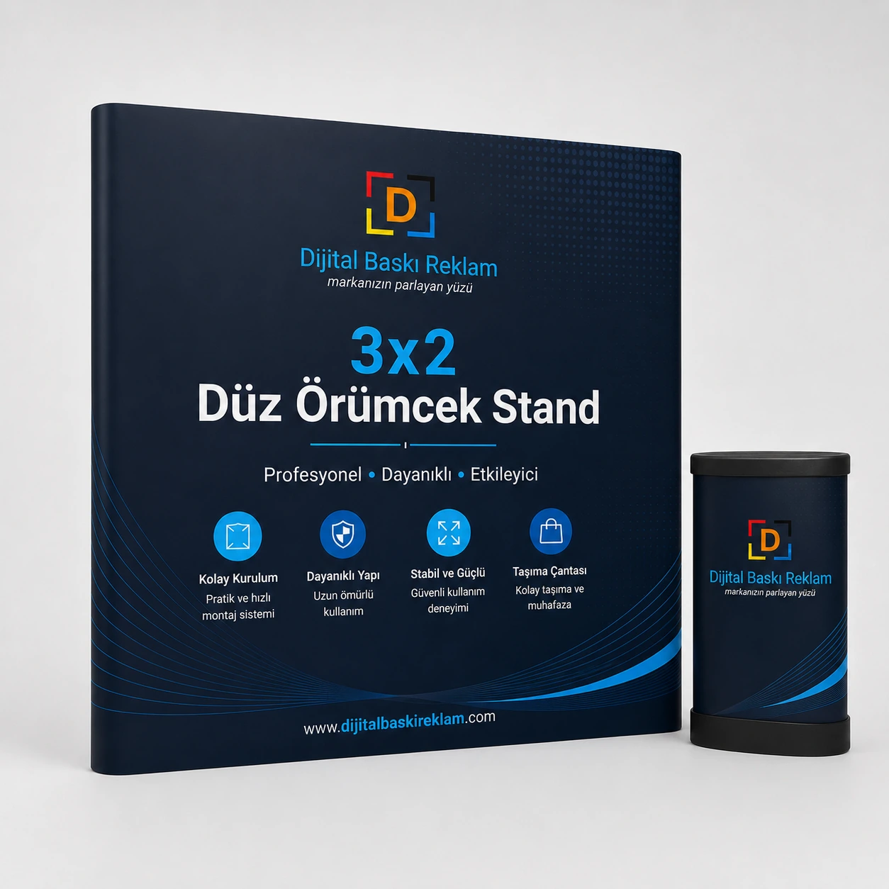 3x2 Düz Örümcek Stand